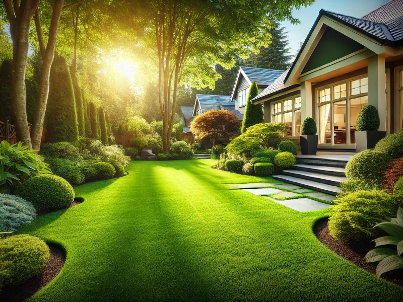 A well kept yard free of pet waste or mosquitos!
